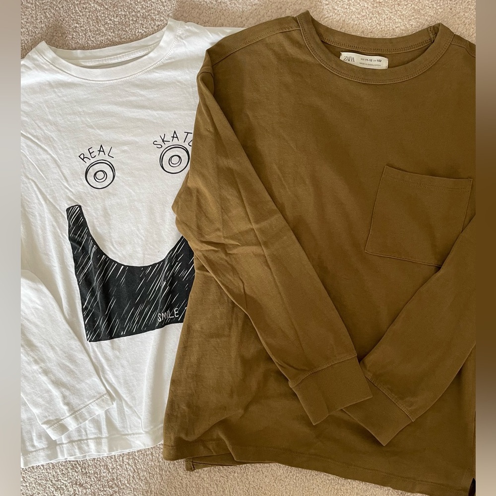 Zara long sleeve tshirt bundle size 11/12